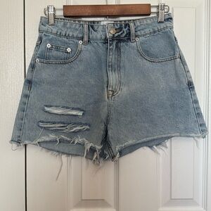 Princess Polly Jean Distressed Shorts